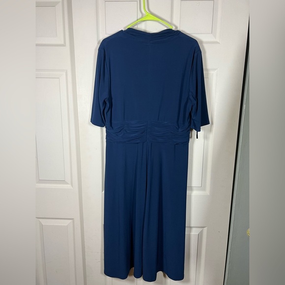 Evan Picone Blue Midi Dress - Picture 3 of 4